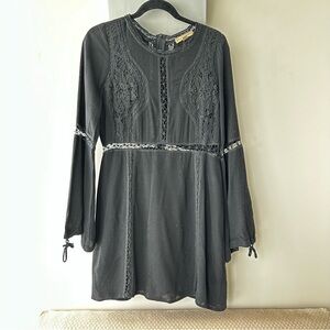 Beautiful black dress with lace and cut outs